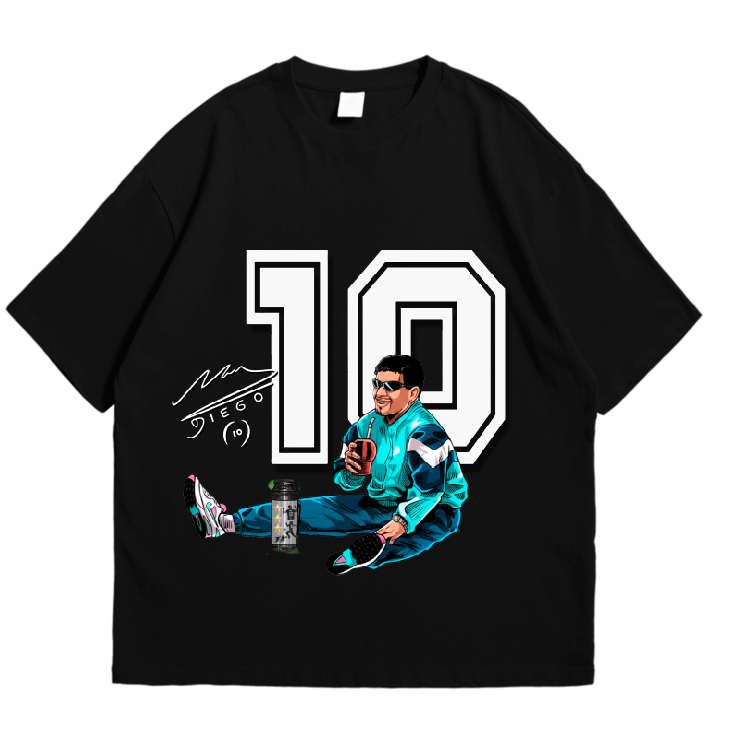 Polera Maradona - Caricatura Relax I