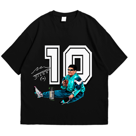 Polera Maradona - Caricatura Relax I
