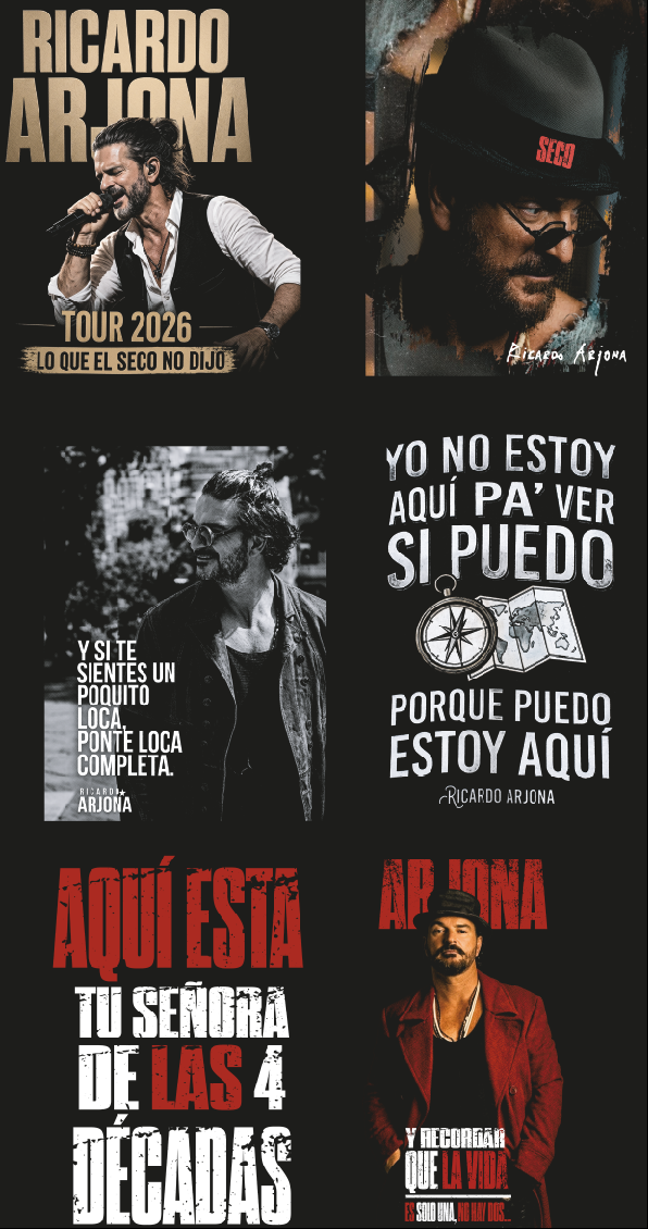 Dtf textil - Ricardo arjona, el seco 2
