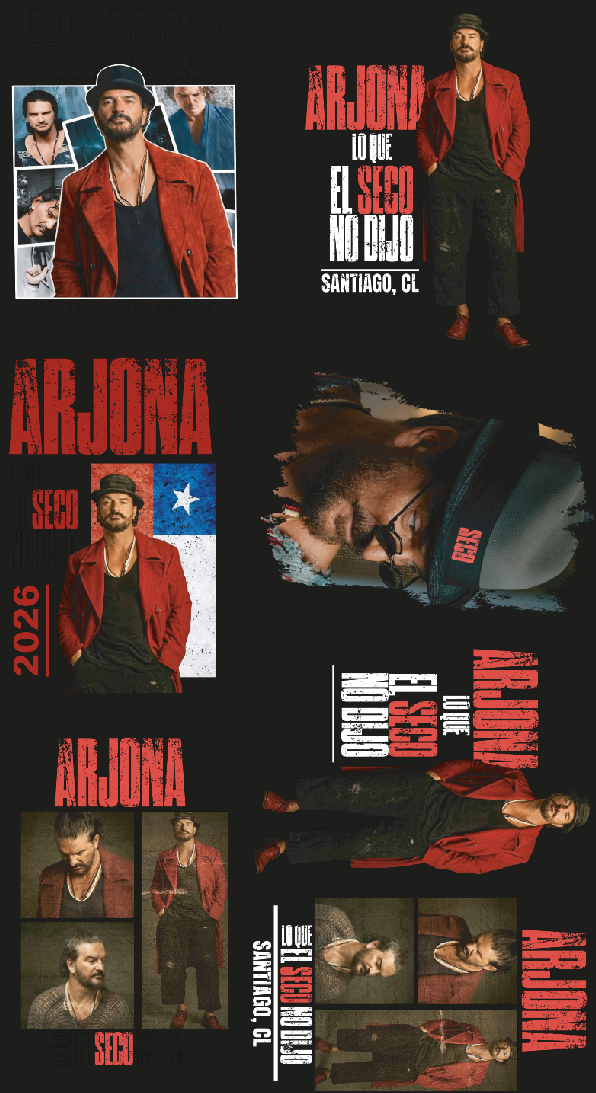 Dtf textil - Ricardo arjona, el seco 4