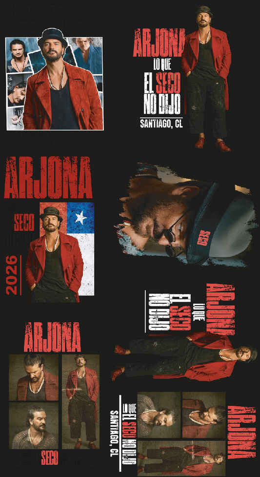 Dtf textil - Ricardo arjona, el seco 4