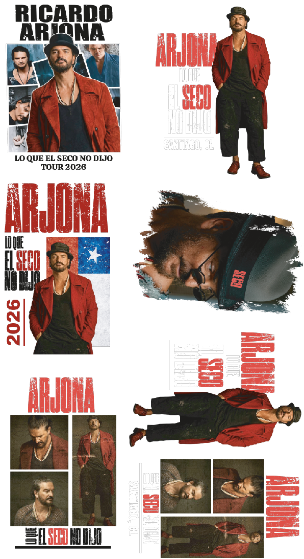 Dtf textil - Ricardo arjona, el seco 4