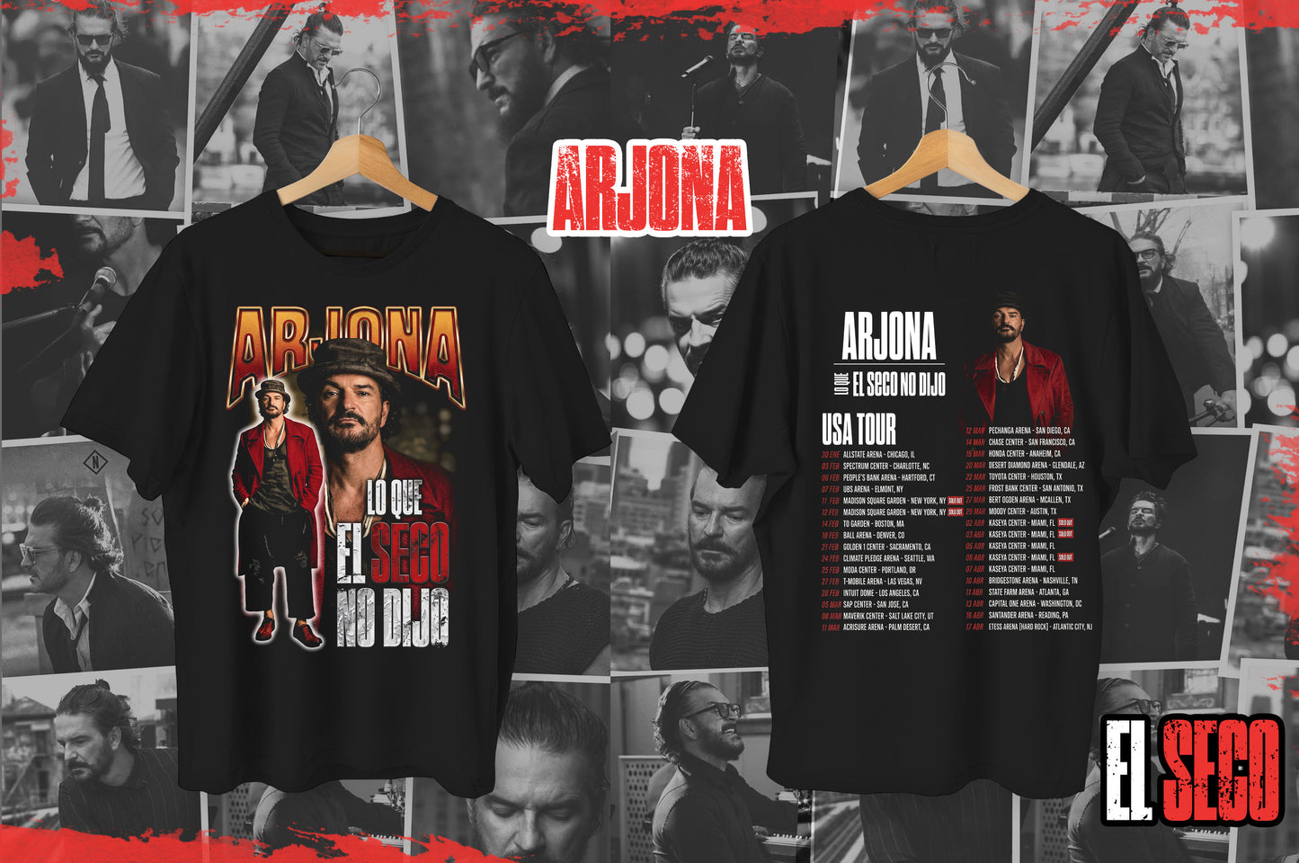 Polera Arjona - El seco tour usa