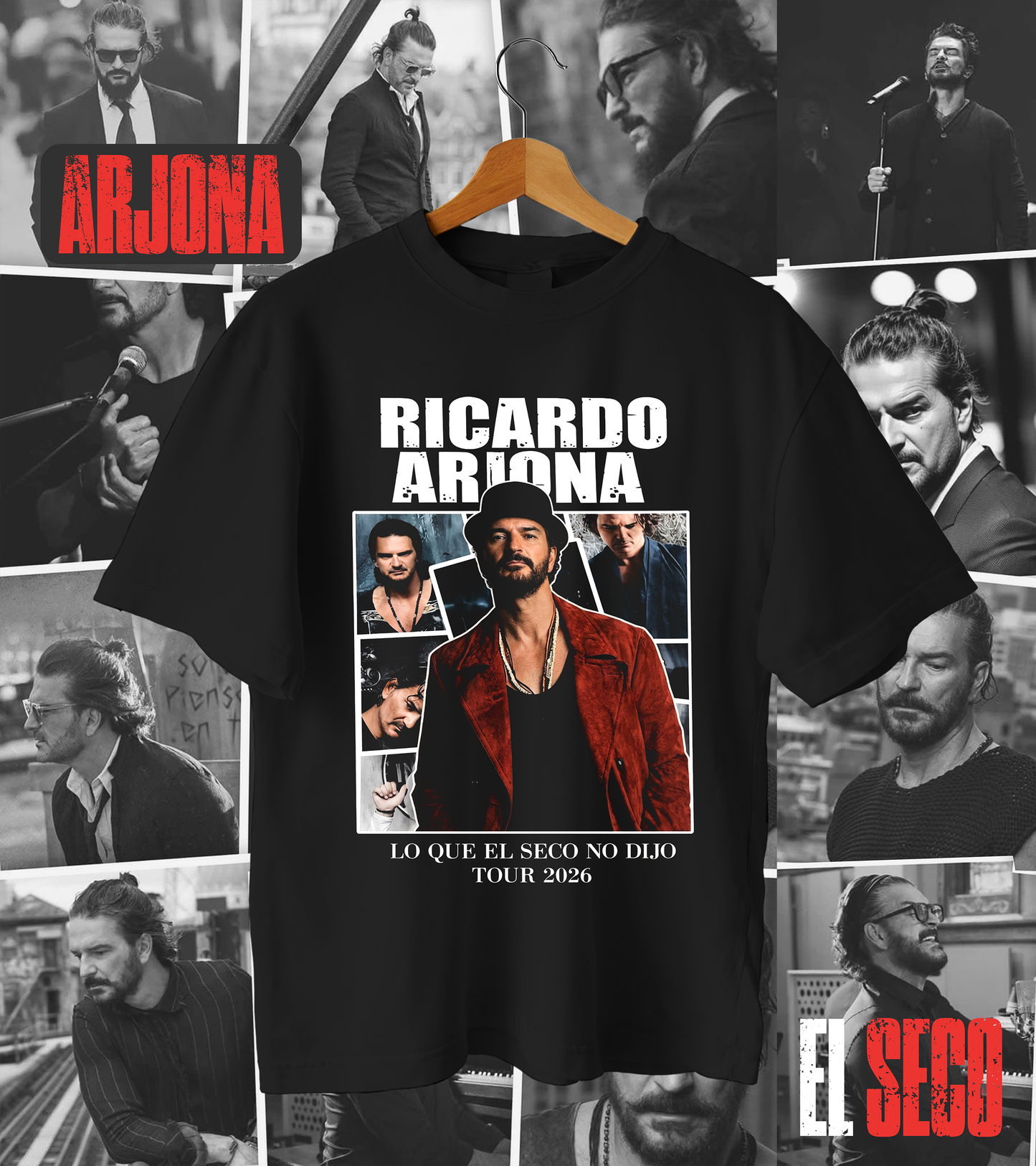 Polera Ricardo Arjona - El seco